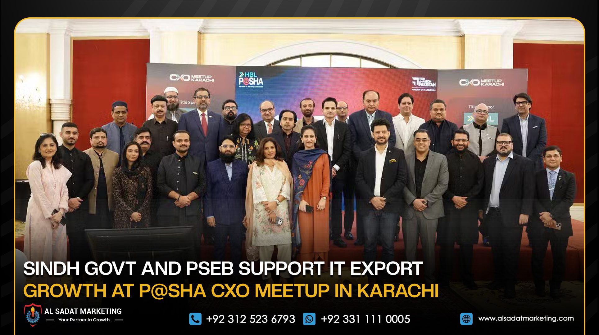 Sindh Govt and PSEB Support IT Export Growth at P@SHA CXO Meetup in Karachi