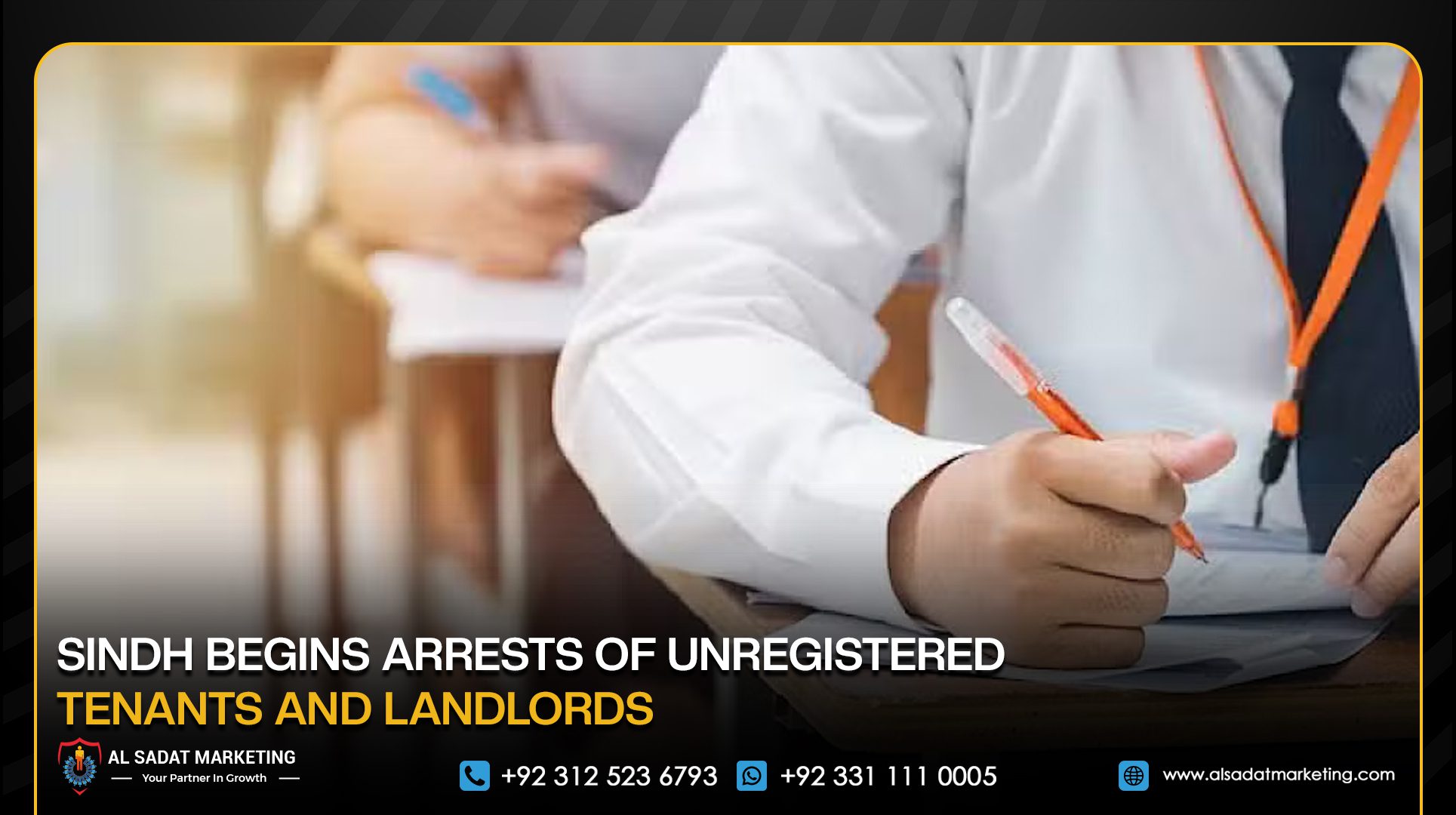 Sindh Begins Arrests of Unregistered Tenants and Landlords