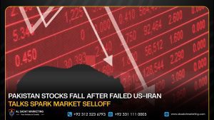 Pakistan Stocks Fall After Failed US–Iran Talks Spark Market Selloff