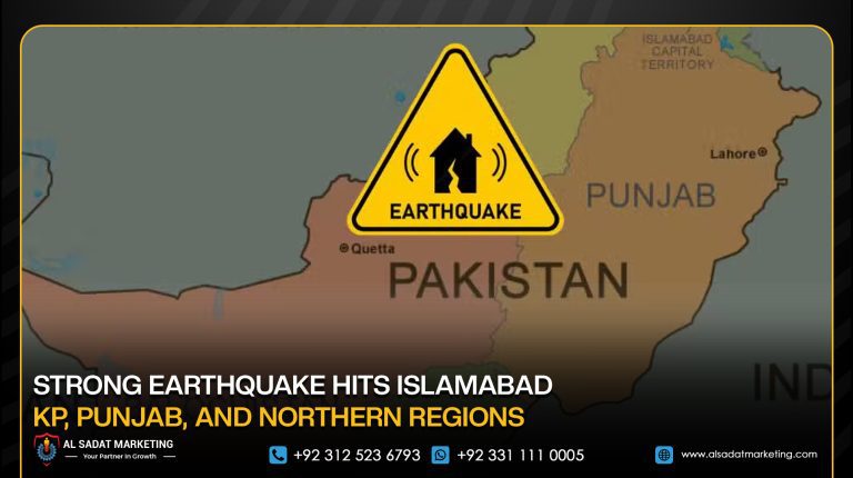 Strong Earthquake Hits Islamabad, KP, Punjab, and Northern Regions