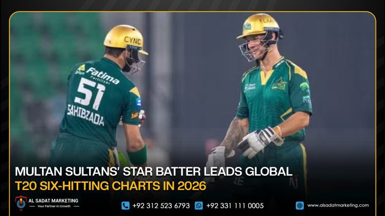 Multan Sultans’ Star Batter Leads Global T20 Six-Hitting Charts in 2026