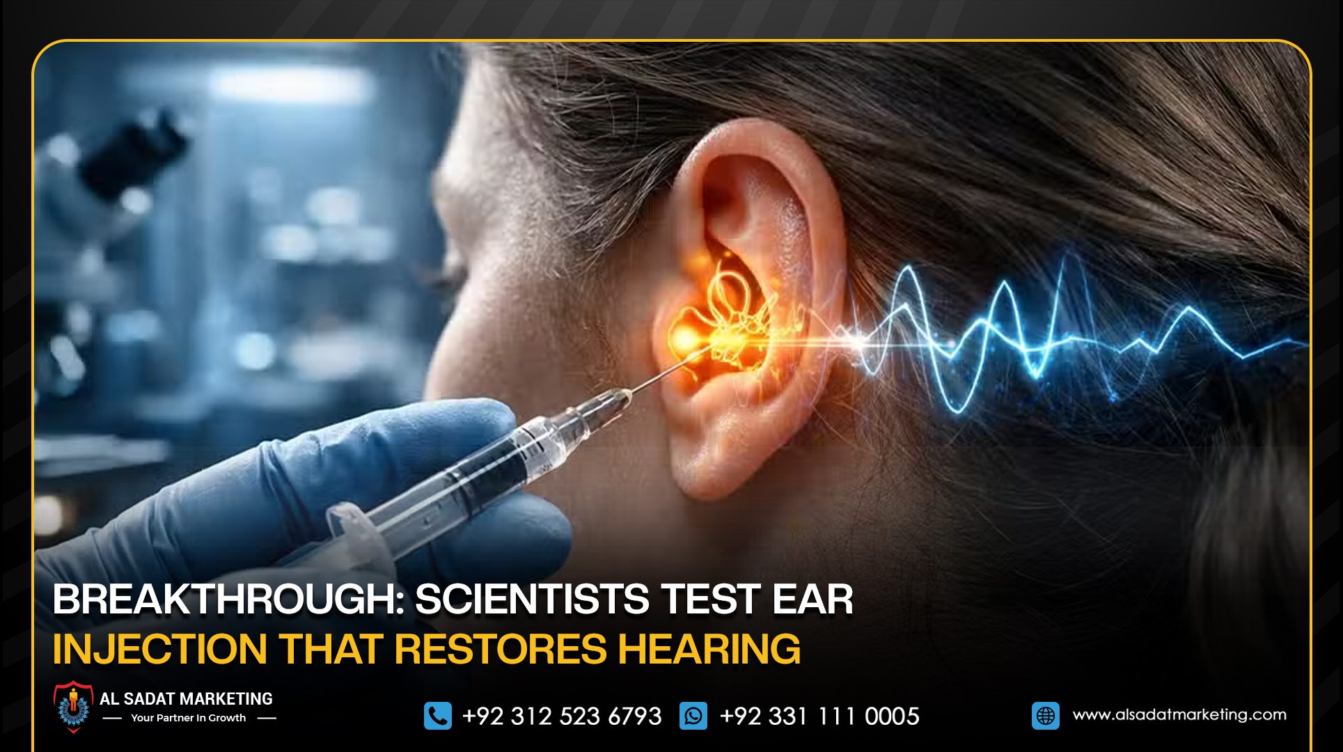 Breakthrough: Scientists Test Ear Injection That Restores Hearing
