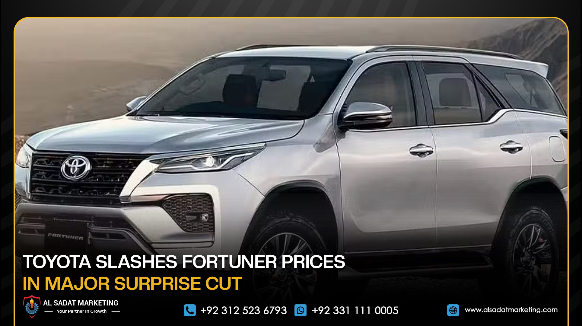 Toyota Slashes Fortuner Prices in Major Surprise Cut