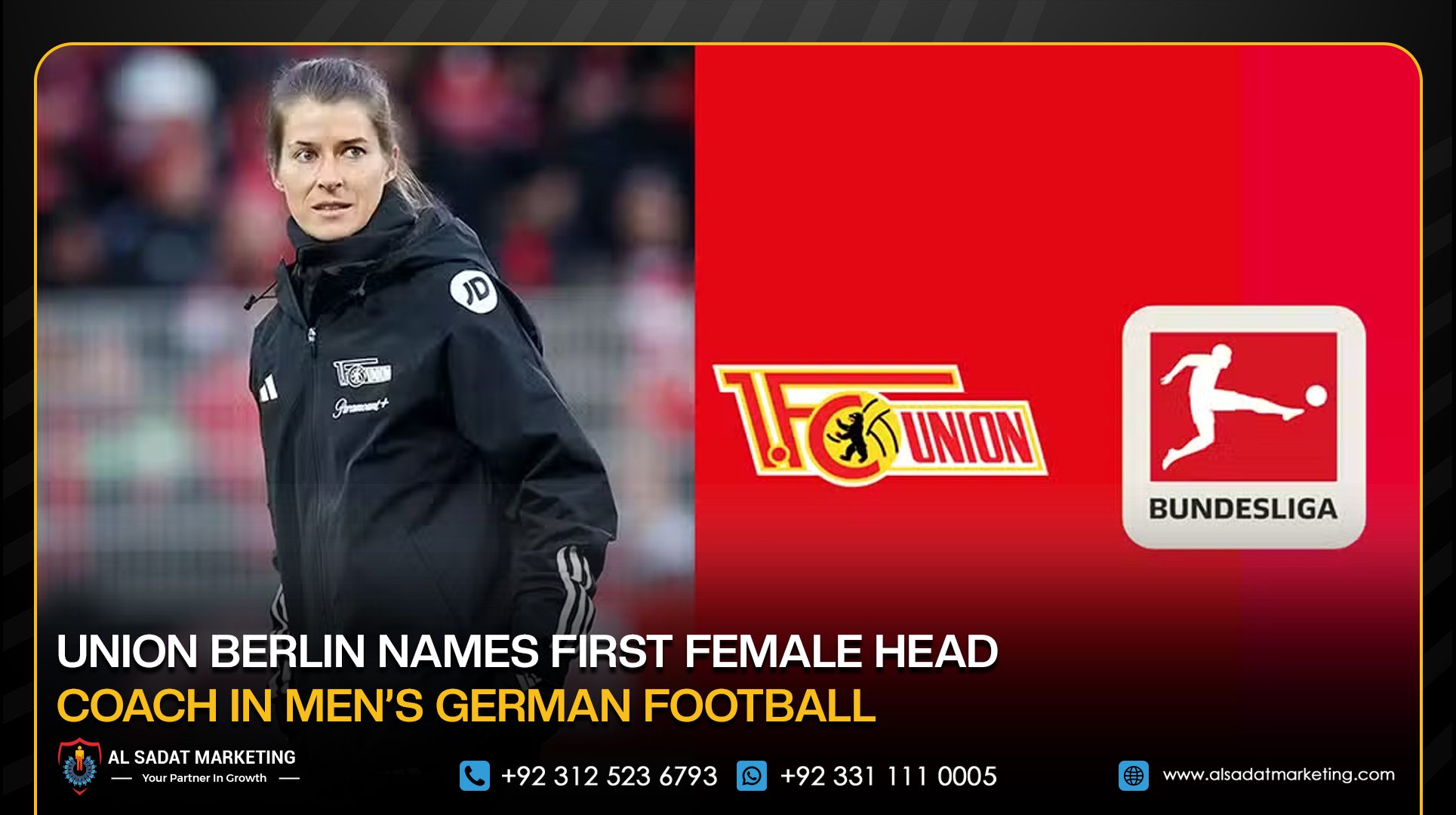 Union Berlin Names First Female Head Coach in Men’s German Footbal