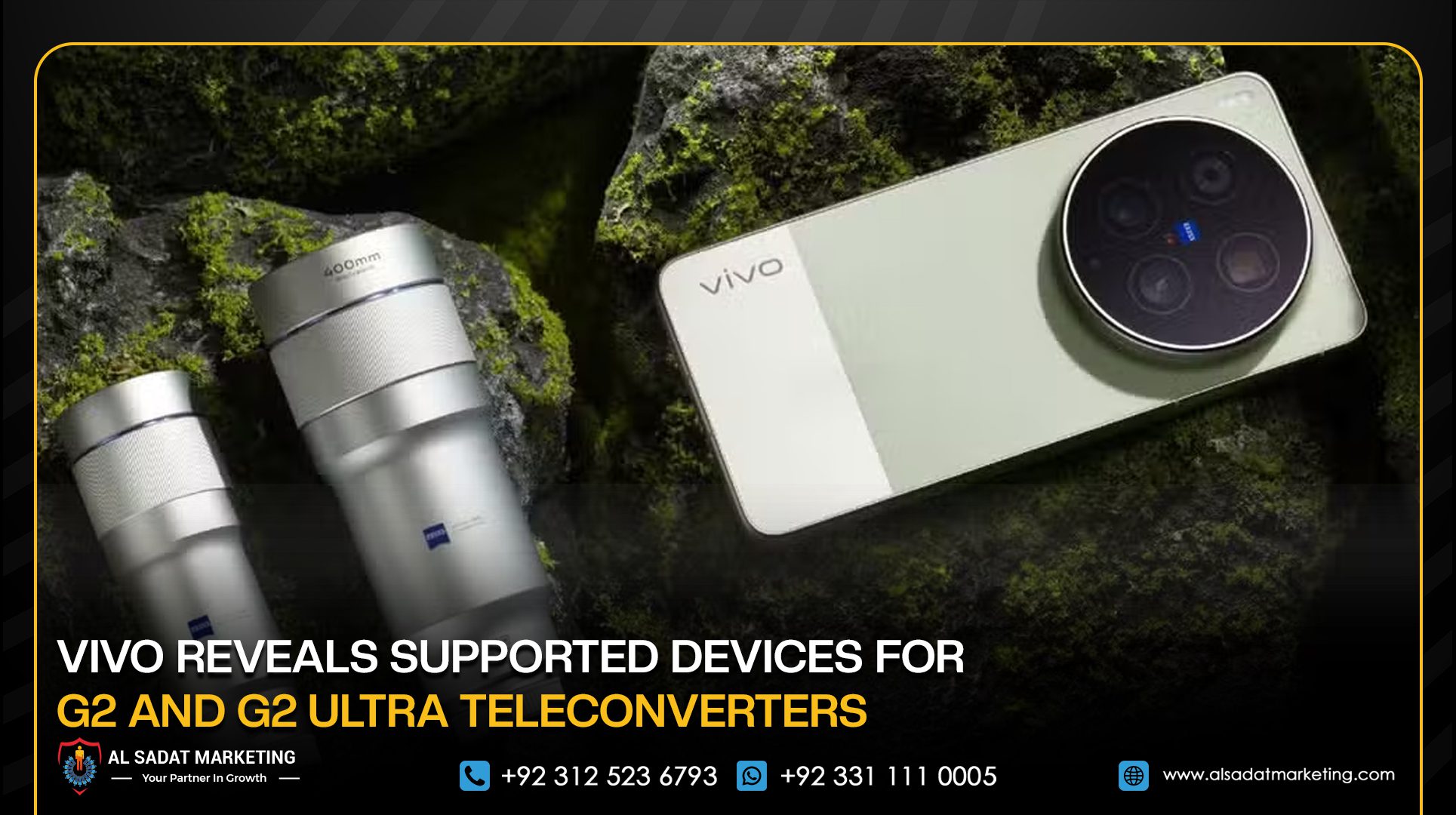 Vivo Reveals Supported Devices for G2 and G2 Ultra Teleconverters