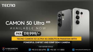TECNO CAMON 50 Ultra 5G Debuts in Pakistan with Powerful Chipset and 50MP Sony Camera