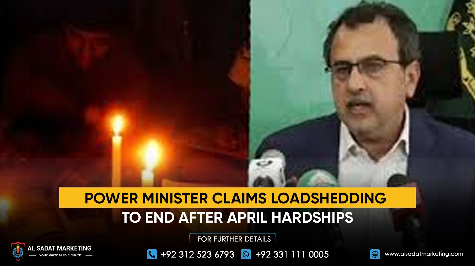 Power Minister Claims Loadshedding to End After April Hardships