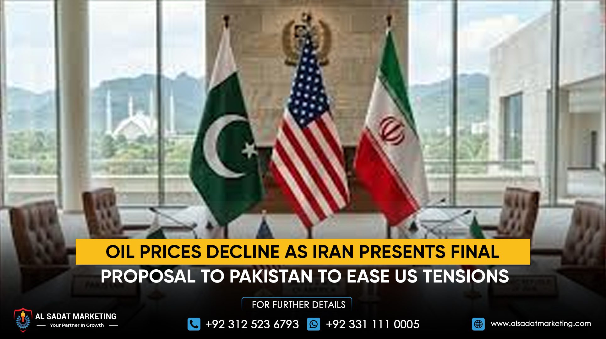 Oil Prices Decline as Iran Presents Final Proposal to Pakistan to Ease US Tensions