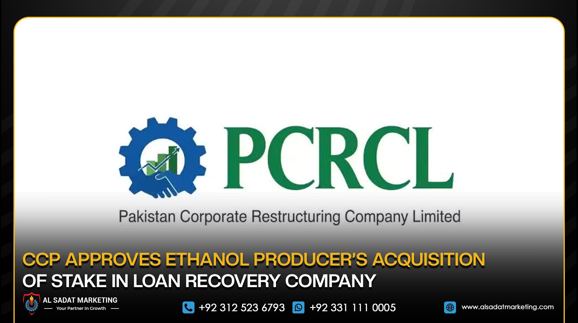 CCP Approves Ethanol Producer’s Acquisition of Stake in Loan Recovery Company