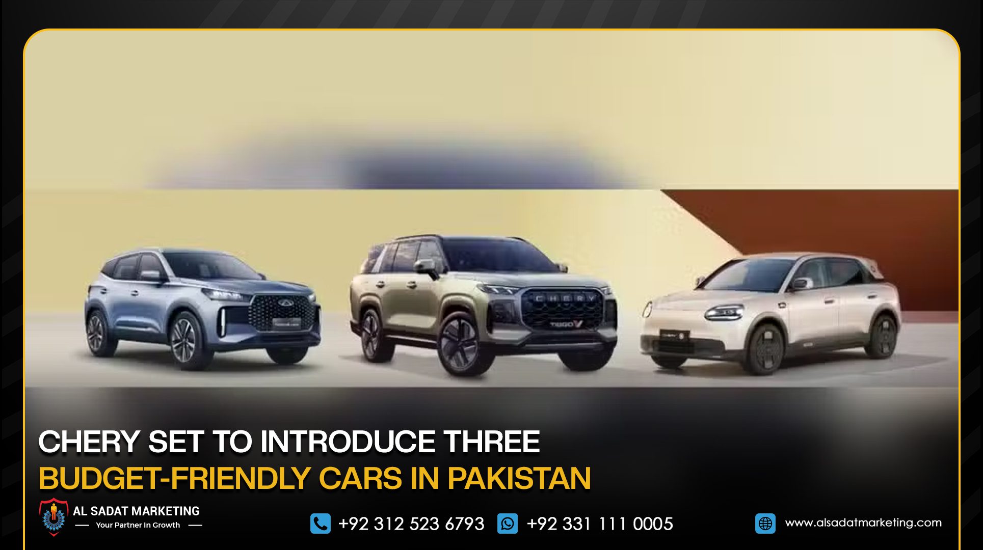 Chery Set to Introduce Three Budget-Friendly Cars in Pakistan