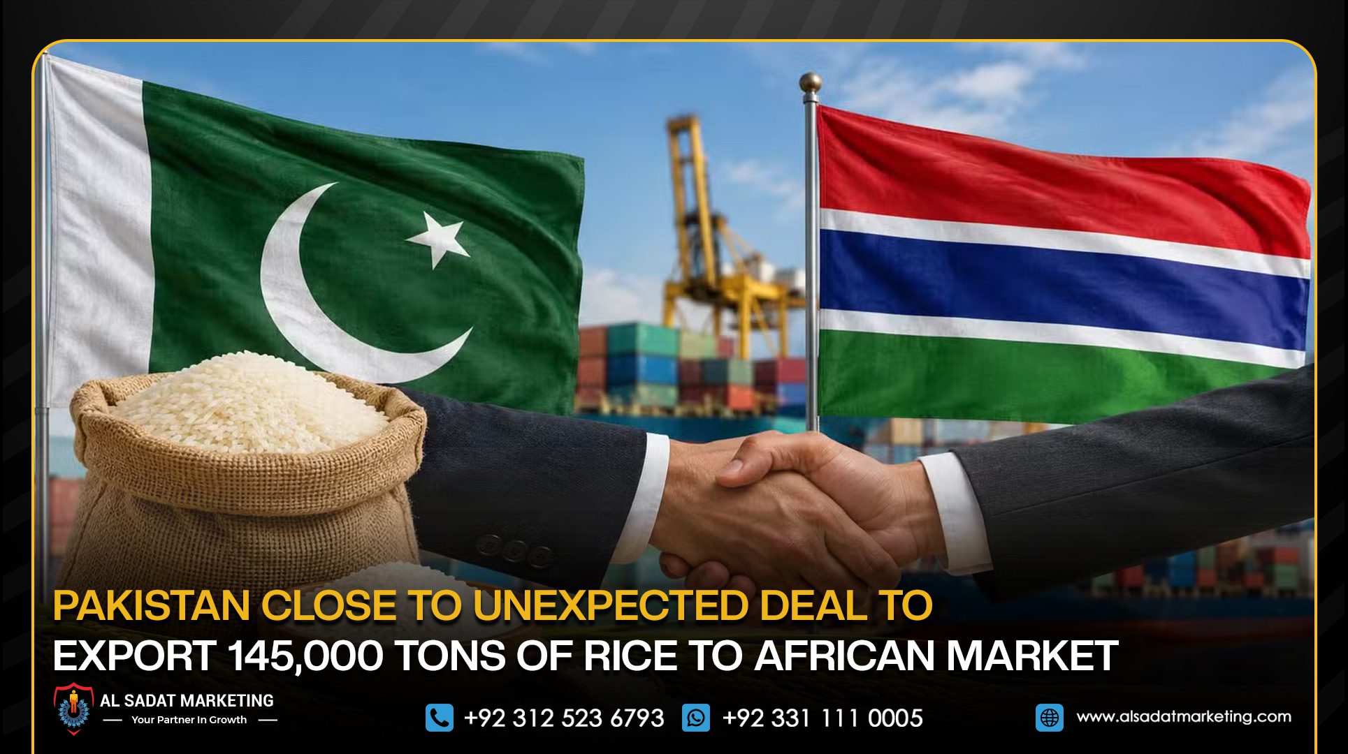 Pakistan Close to Unexpected Deal to Export 145,000 Tons of Rice to African Market