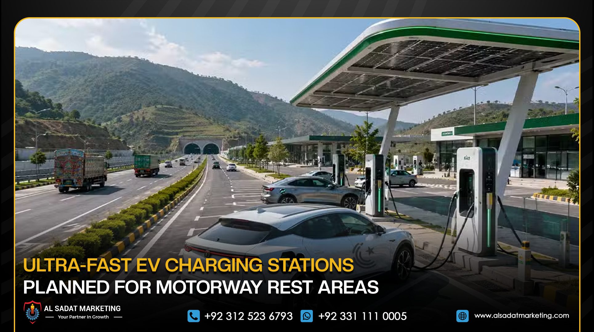Ultra-Fast EV Charging Stations Planned for Motorway Rest Areas