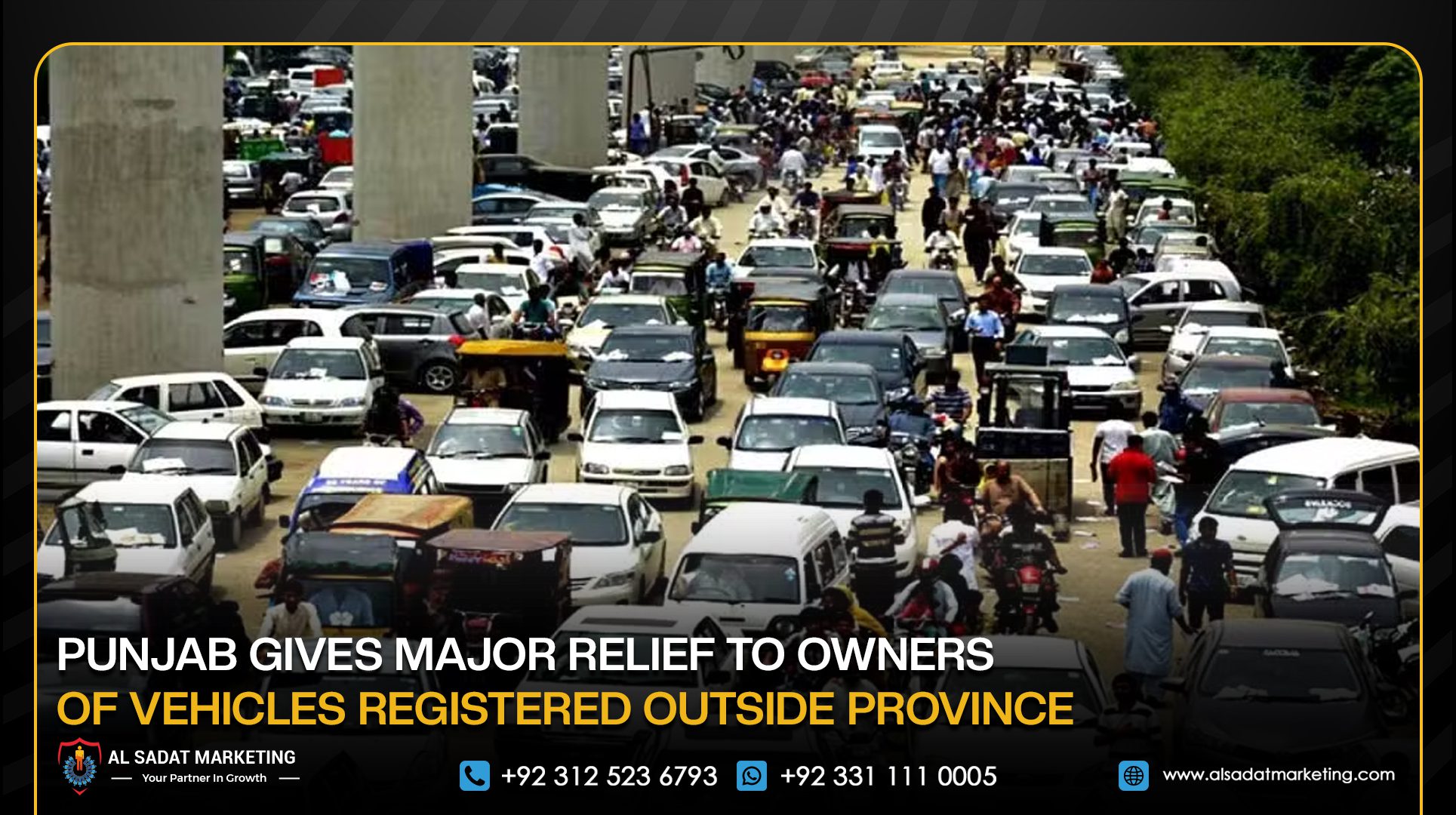 Punjab Gives Major Relief to Owners of Vehicles Registered Outside Province