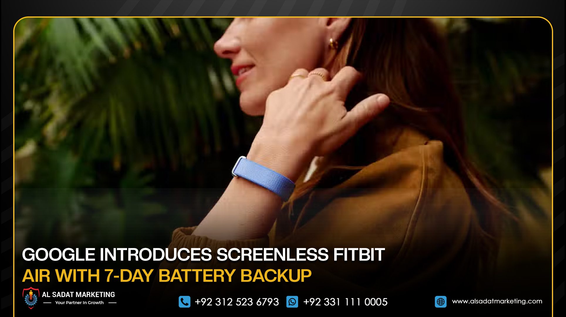 Google Introduces Screenless Fitbit Air With 7-Day Battery Backup