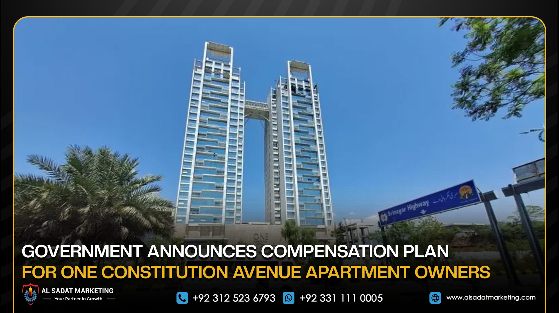 Government Announces Compensation Plan for One Constitution Avenue Apartment Owners
