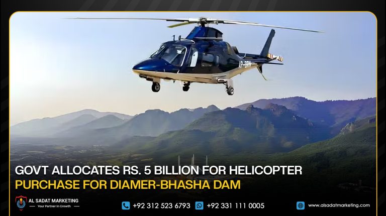 Govt Allocates Rs. 5 Billion for Helicopter Purchase for Diamer-Bhasha Dam