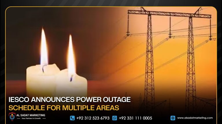 IESCO Announces Power Outage Schedule for Multiple Areas