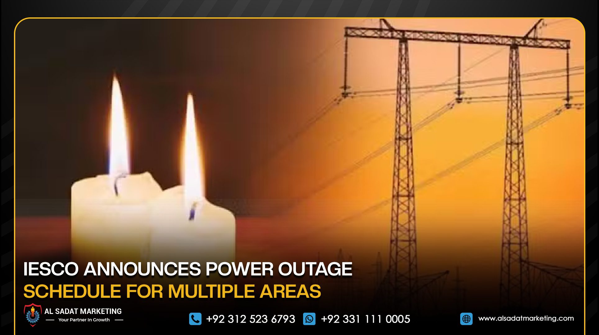 IESCO Announces Power Outage Schedule for Multiple Areas