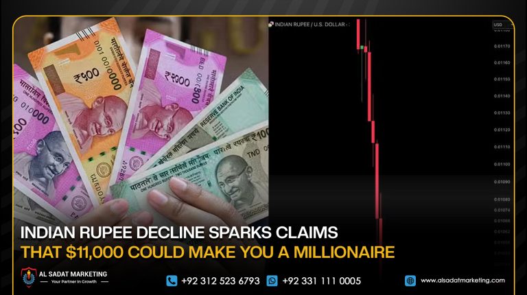 Indian Rupee Decline Sparks Claims That $11,000 Could Make You a Millionaire