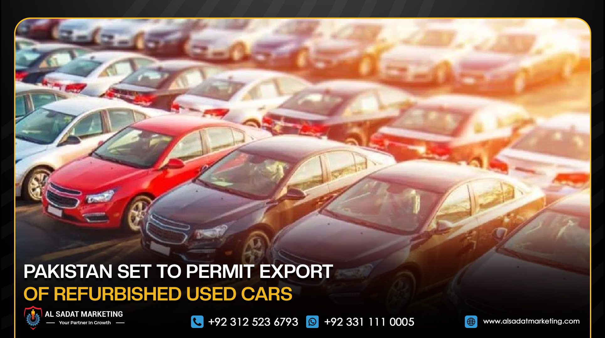 Pakistan Set to Permit Export of Refurbished Used Cars