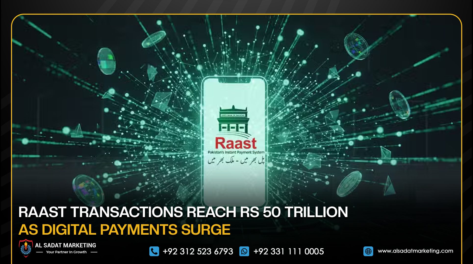 Raast Transactions Reach Rs 50 Trillion as Digital Payments Surge