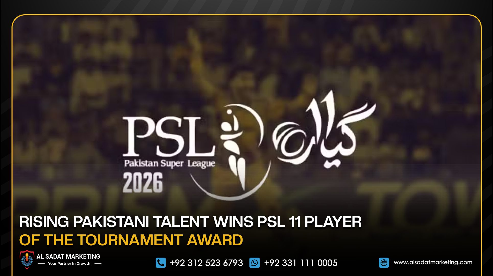 Rising Pakistani Talent Wins PSL 11 Player of the Tournament Award