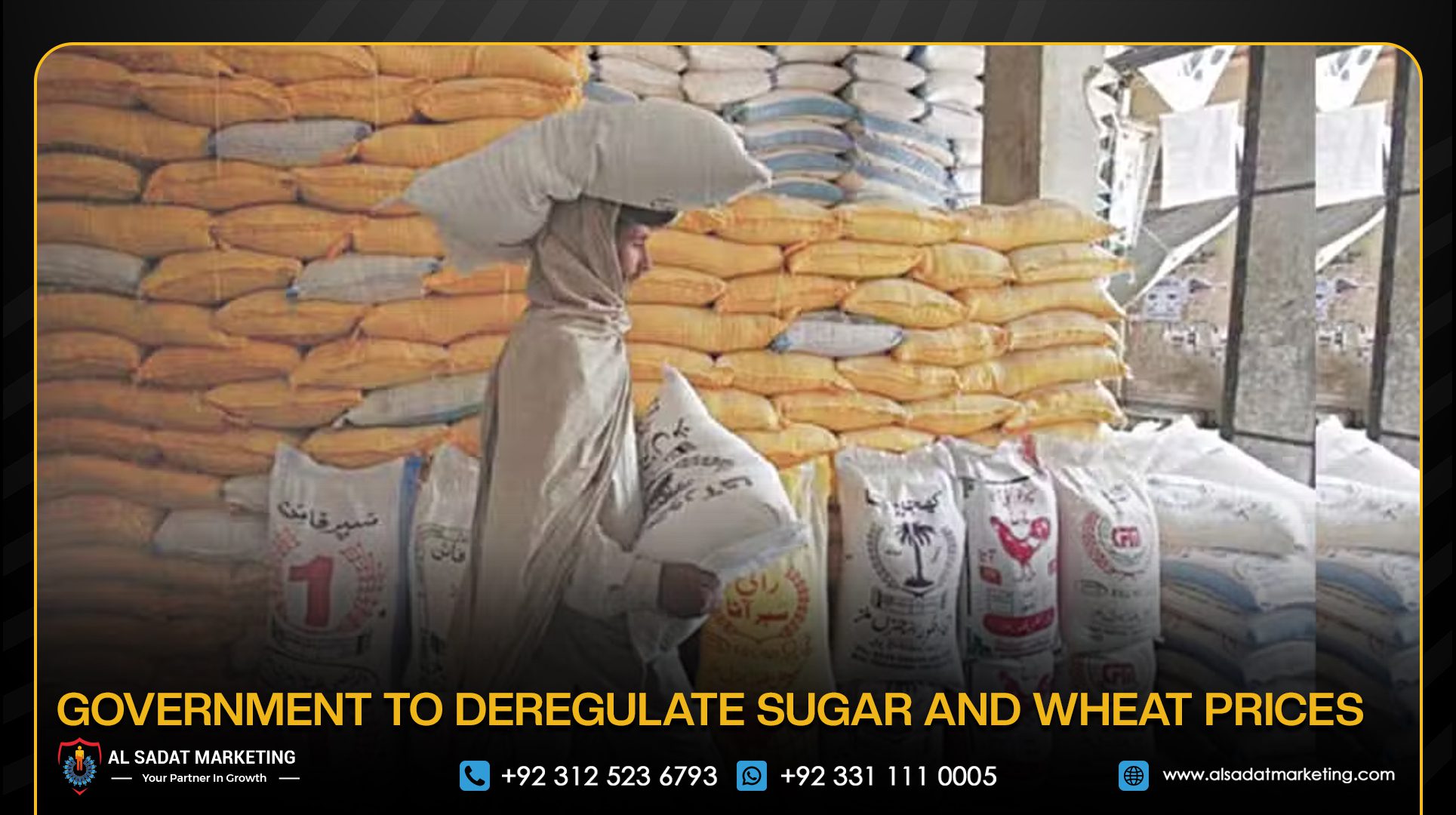 Government to Deregulate Sugar and Wheat Prices