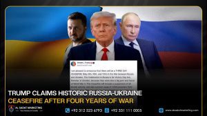 Trump Claims Historic Russia-Ukraine Ceasefire After Four Years of War