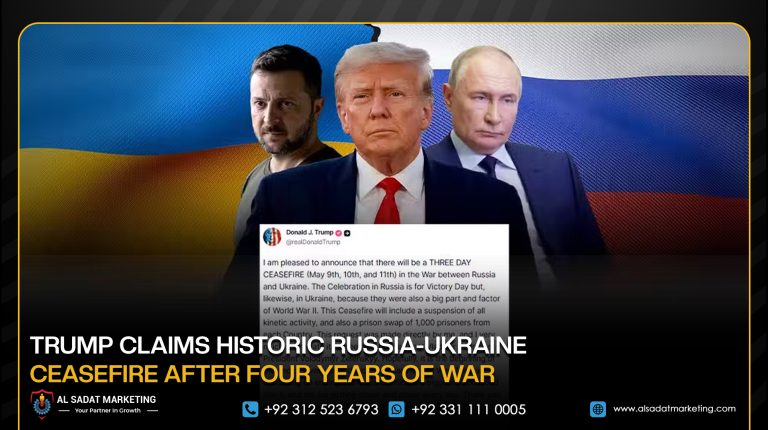 Trump Claims Historic Russia-Ukraine Ceasefire After Four Years of War
