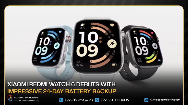 Xiaomi Redmi Watch 6 Debuts With Impressive 24-Day Battery Backup