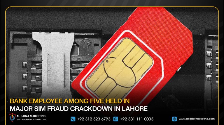 Bank Employee Among Five Held in Major SIM Fraud Crackdown in Lahore