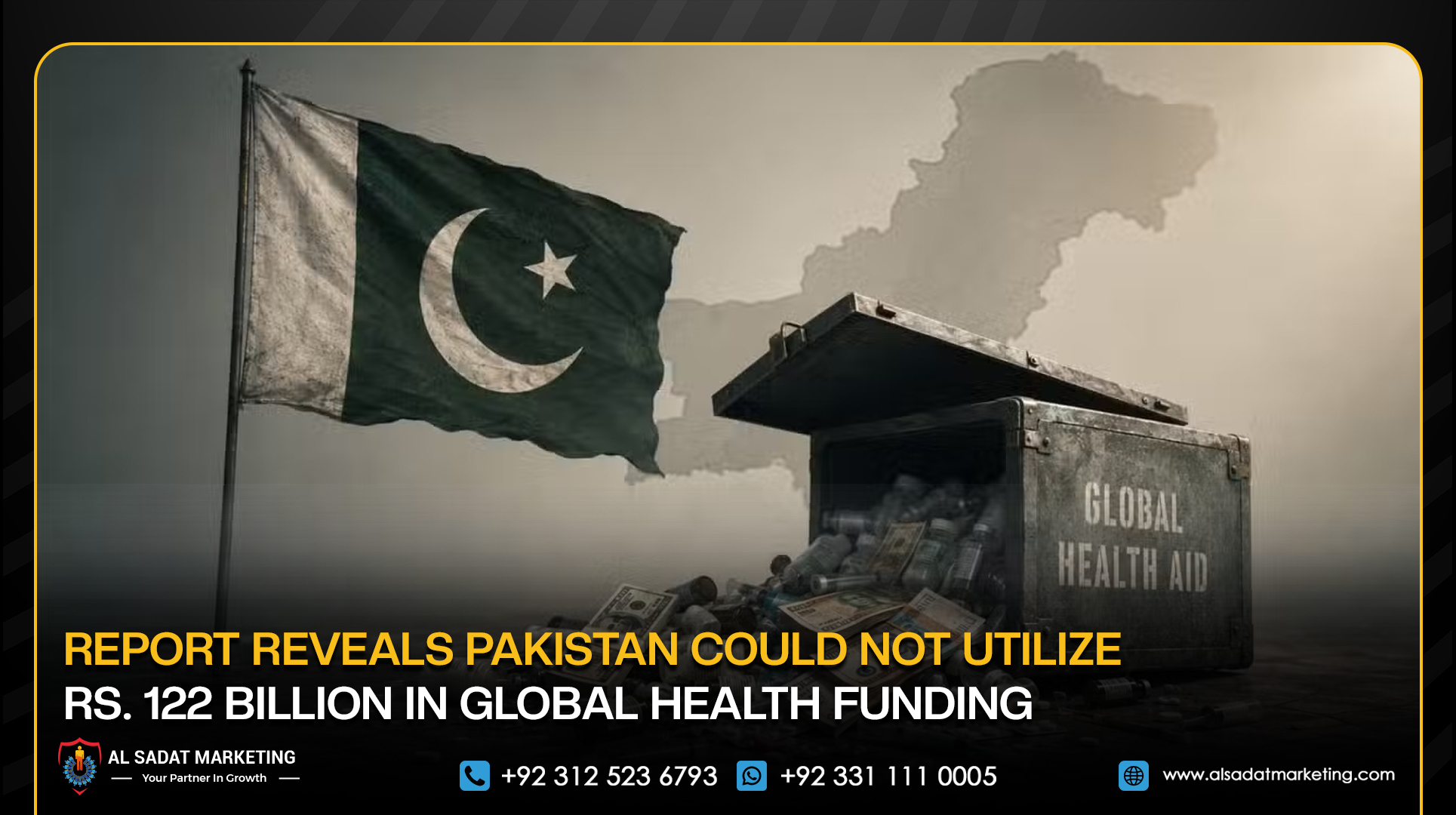 Report Reveals Pakistan Could Not Utilize Rs. 122 Billion in Global Health Funding