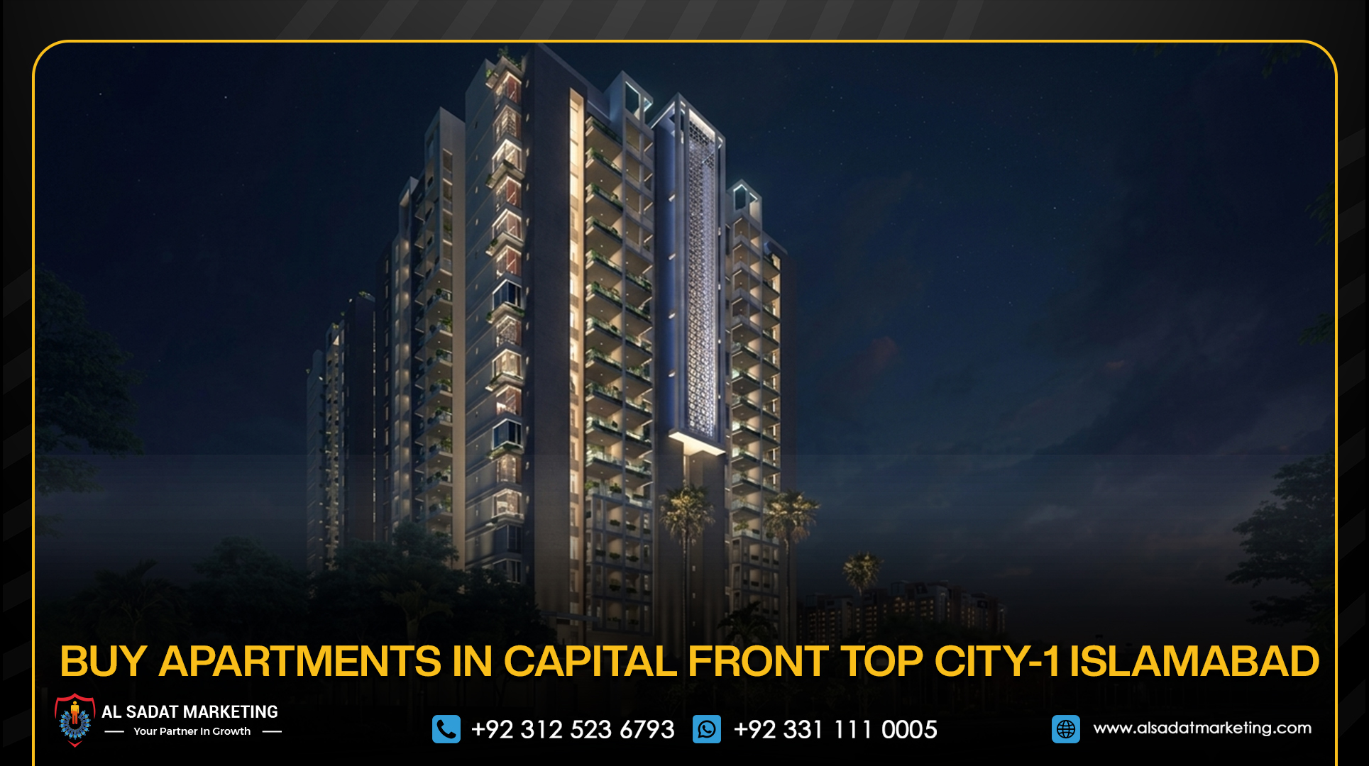 Buy Apartments in Capital Front Top City-1 Islamabad