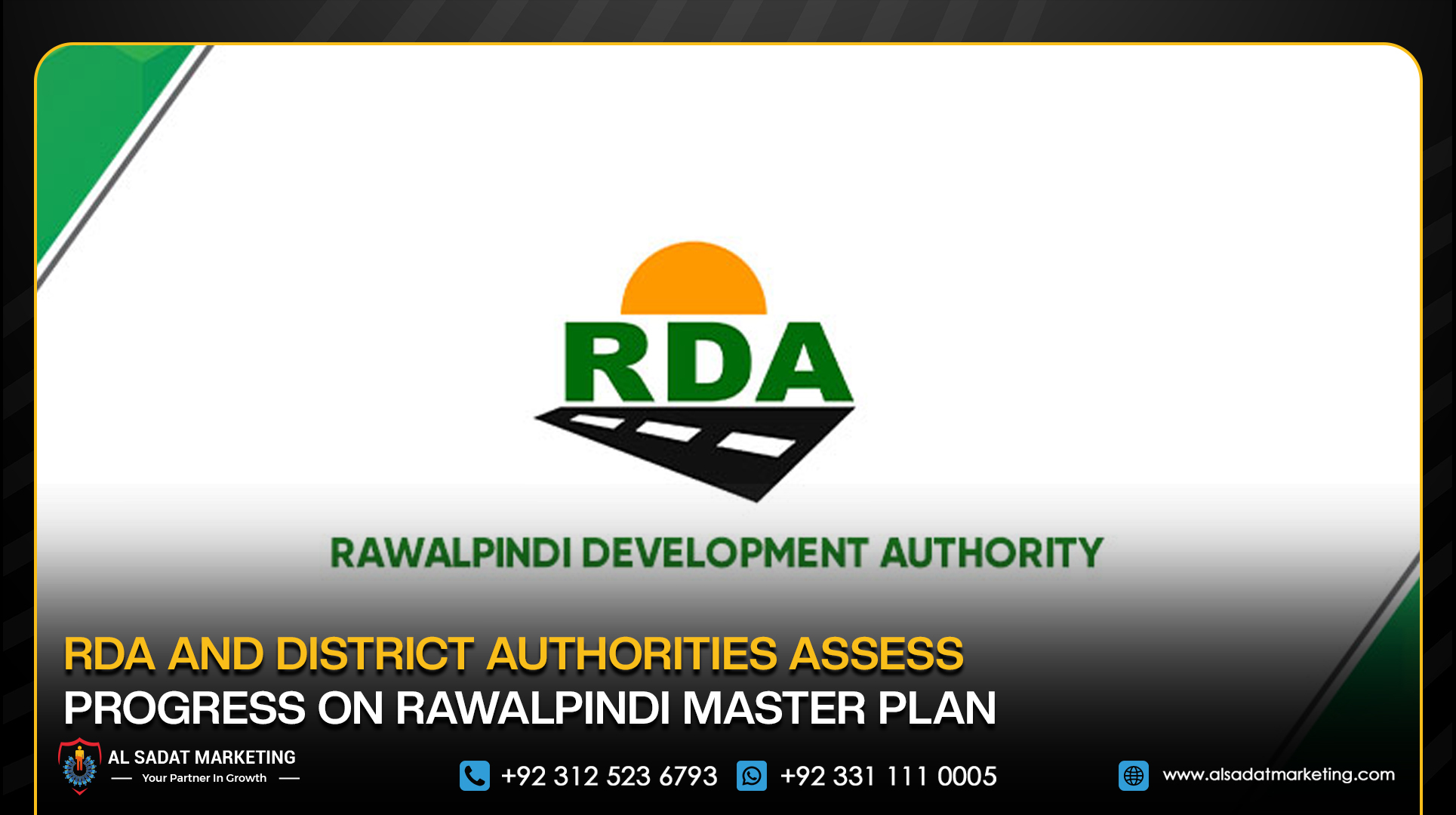 RDA and District Authorities Assess Progress on Rawalpindi Master Plan