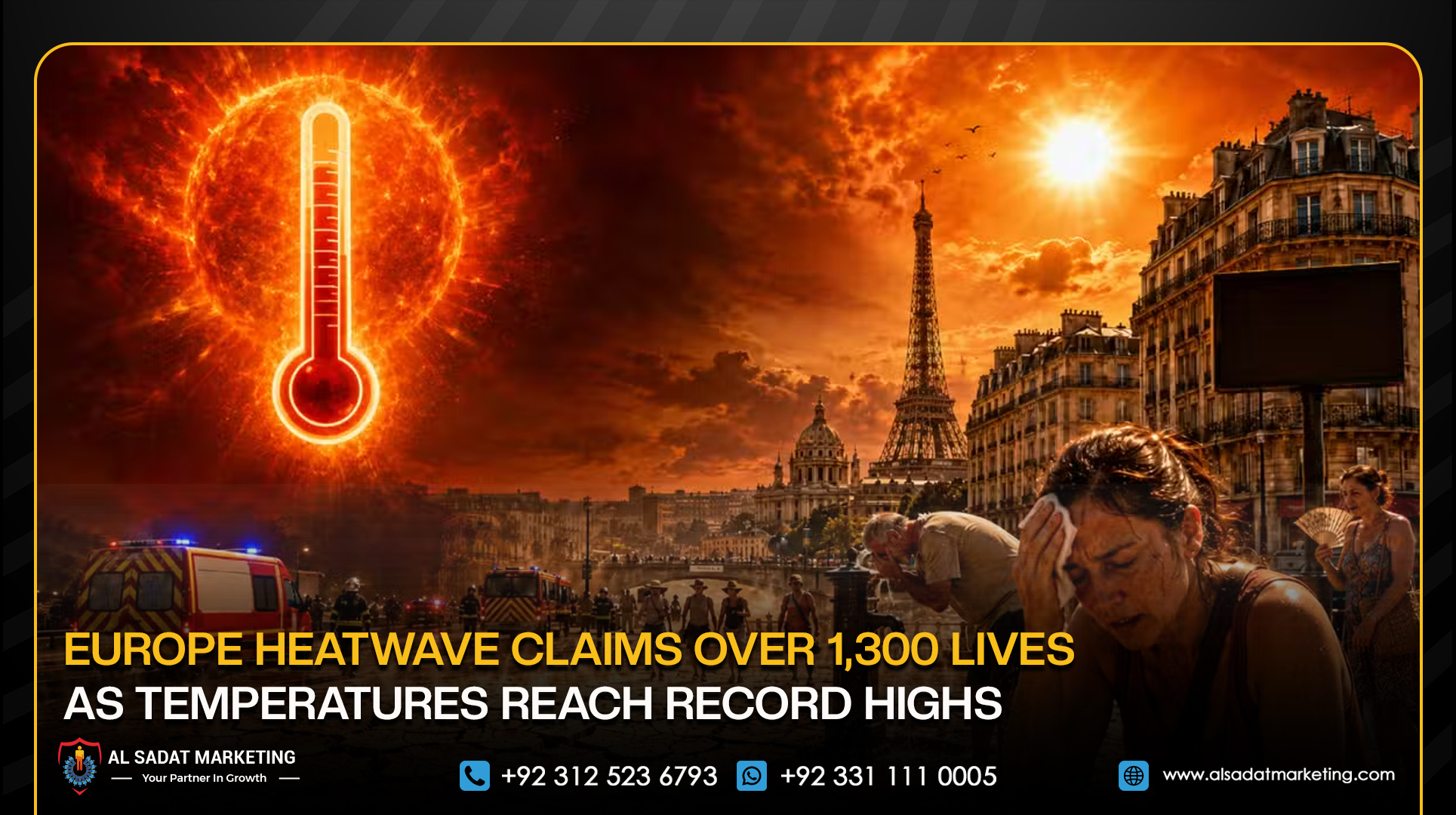 Europe Heatwave Claims Over 1,300 Lives as Temperatures Reach Record Highs