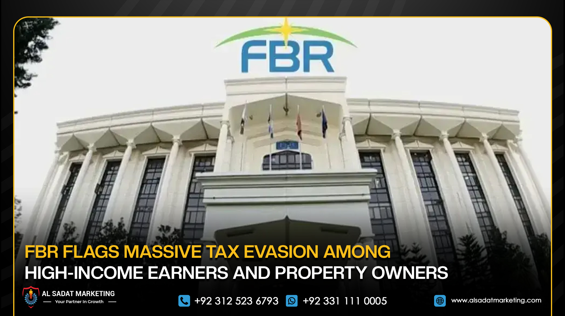 FBR Flags Massive Tax Evasion Among High-Income Earners and Property Owners