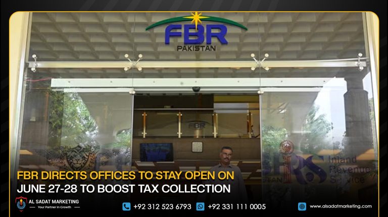 FBR Directs Offices to Stay Open on June 27-28 to Boost Tax Collection