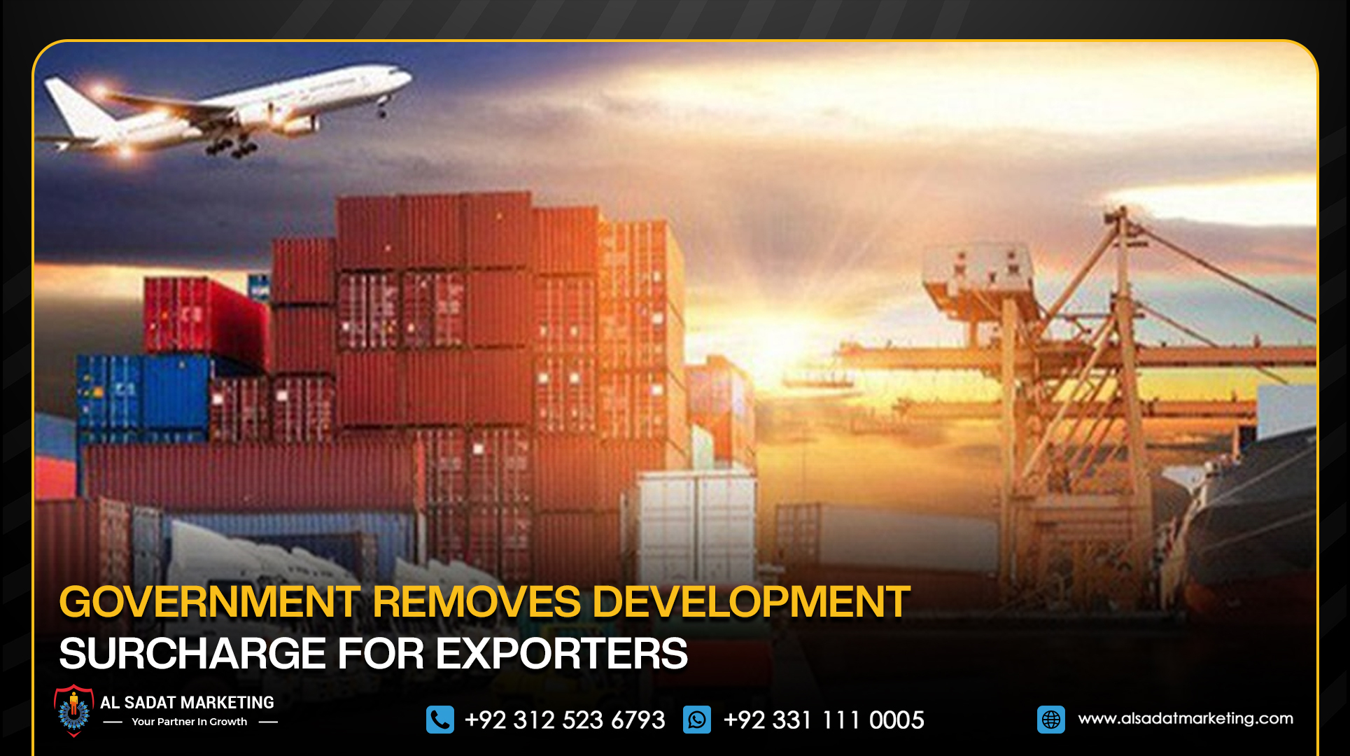 Government Removes Development Surcharge for Exporters