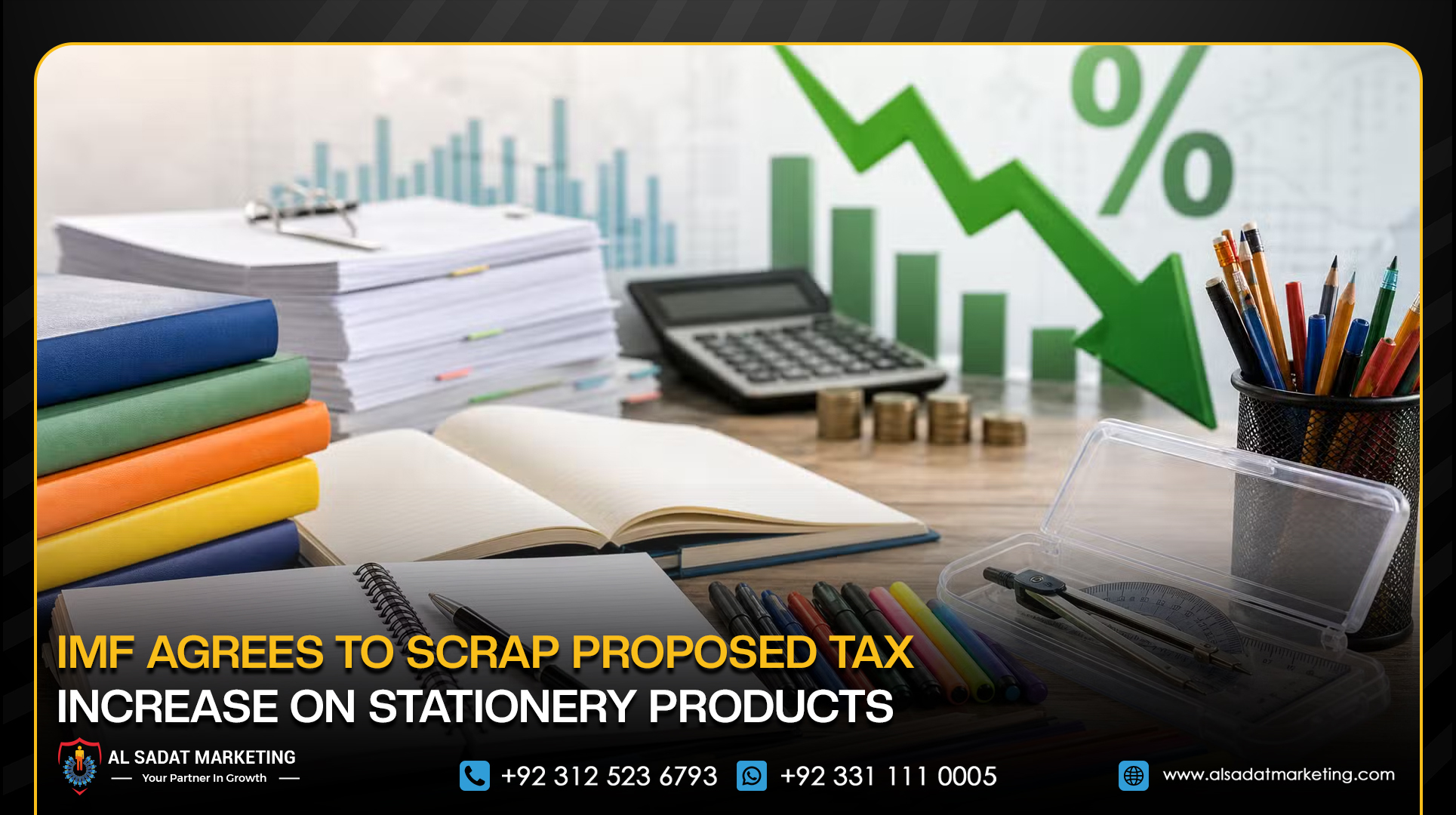 IMF Agrees to Scrap Proposed Tax Increase on Stationery Products