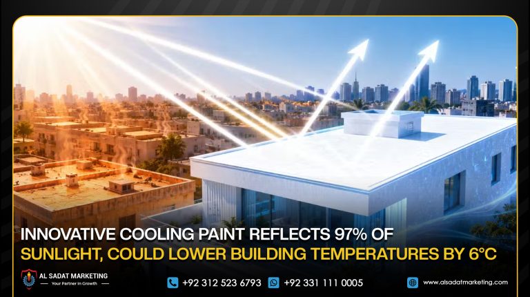 Innovative Cooling Paint Reflects 97% of Sunlight, Could Lower Building Temperatures by 6°C