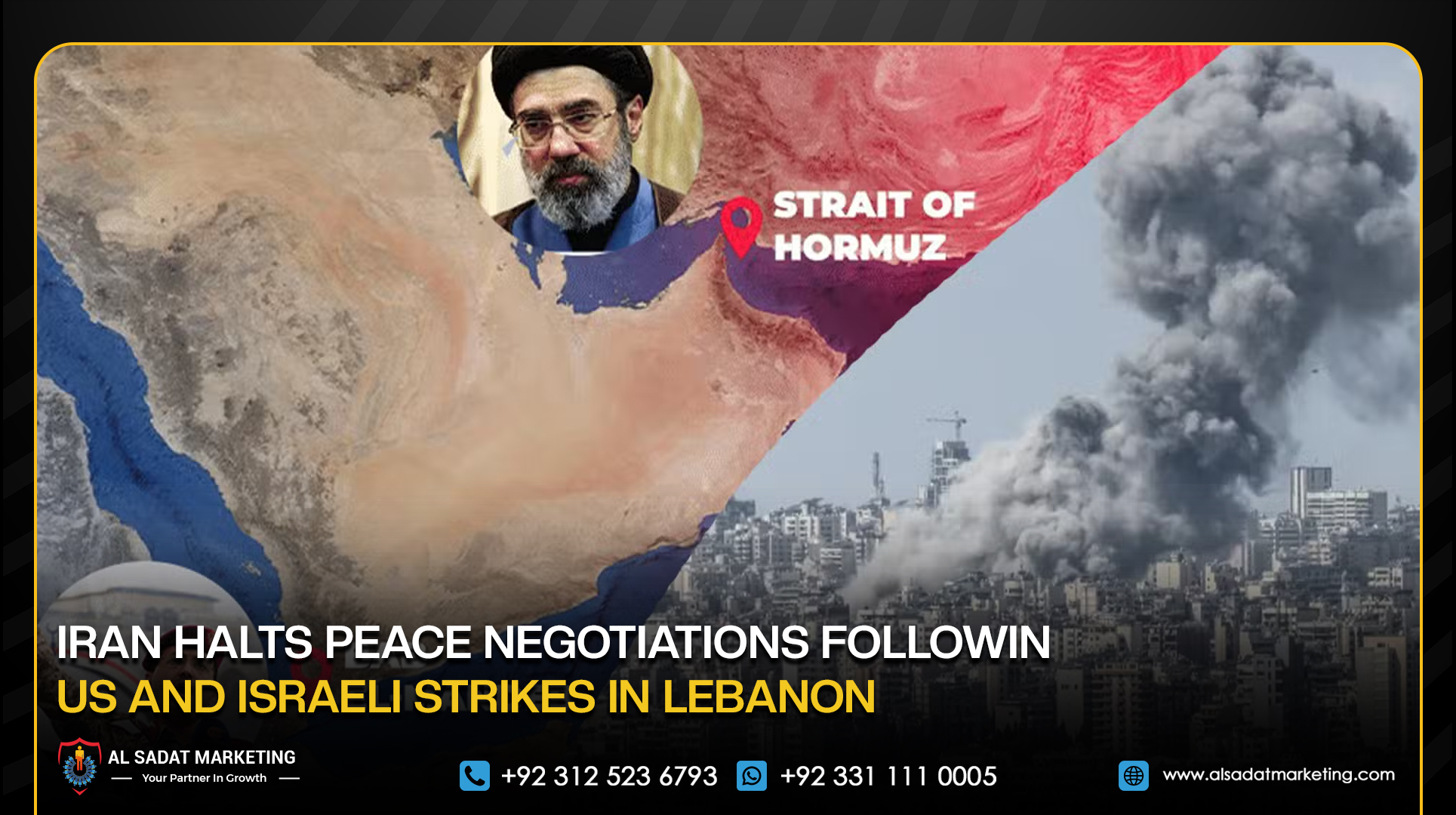 Iran Halts Peace Negotiations Following US and Israeli Strikes in Lebanon