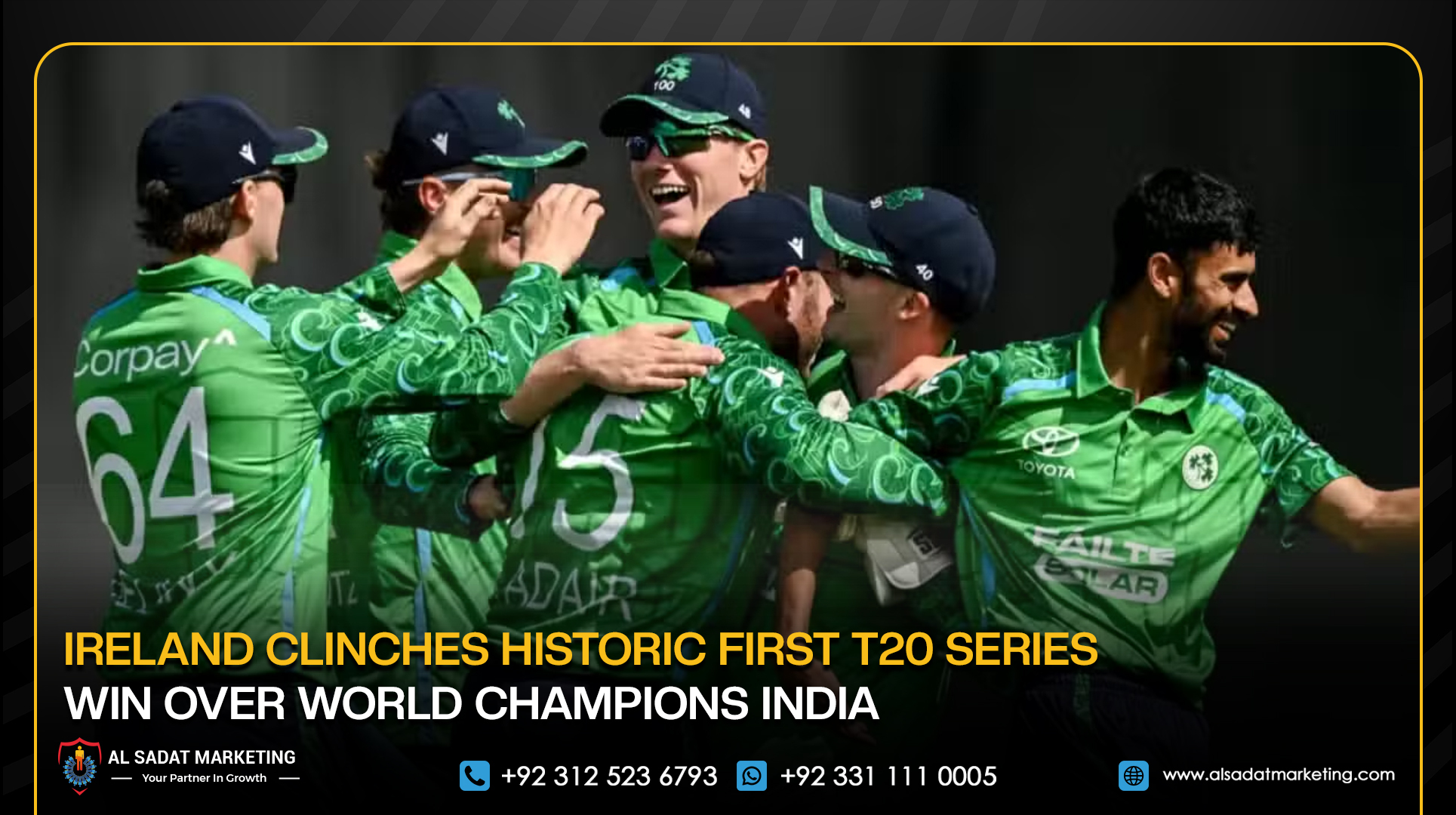 Ireland Clinches Historic First T20 Series Win Over World Champions India