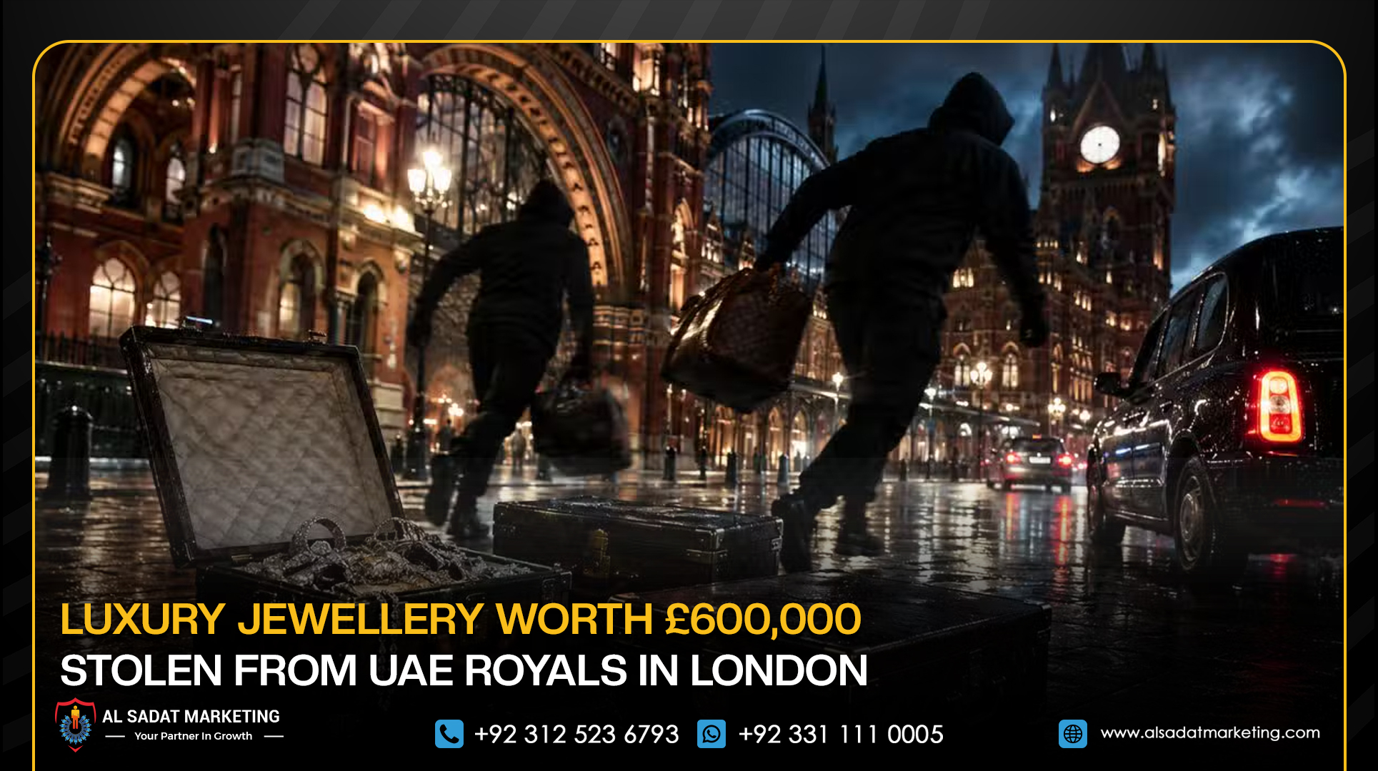 Luxury Jewellery Worth £600,000 Stolen From UAE Royals in London