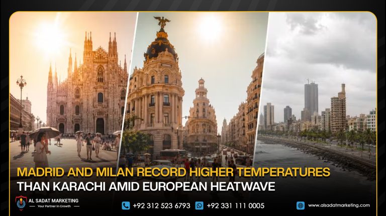 Madrid and Milan Record Higher Temperatures Than Karachi Amid European Heatwave