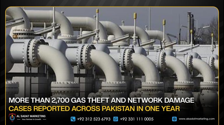 More Than 2,700 Gas Theft and Network Damage Cases Reported Across Pakistan in One Year
