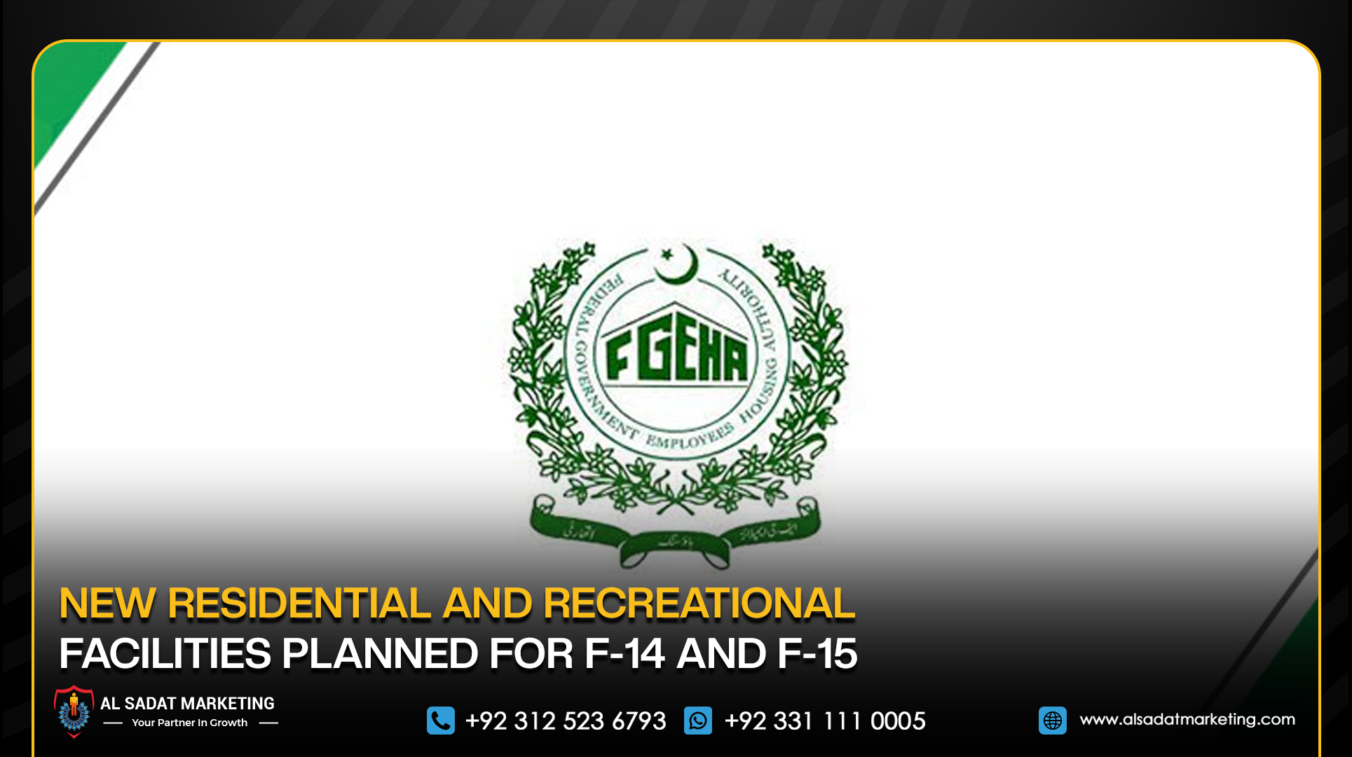 New Residential and Recreational Facilities Planned for F-14 and F-15
