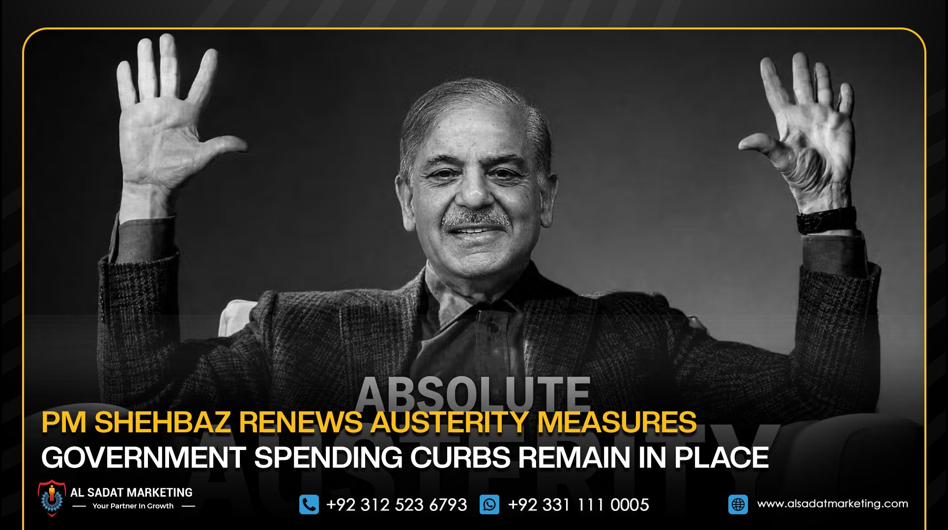 PM Shehbaz Renews Austerity Measures, Government Spending Curbs Remain in Place