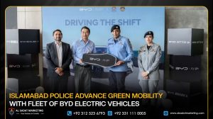 Islamabad Police Advance Green Mobility with Fleet of BYD Electric Vehicles