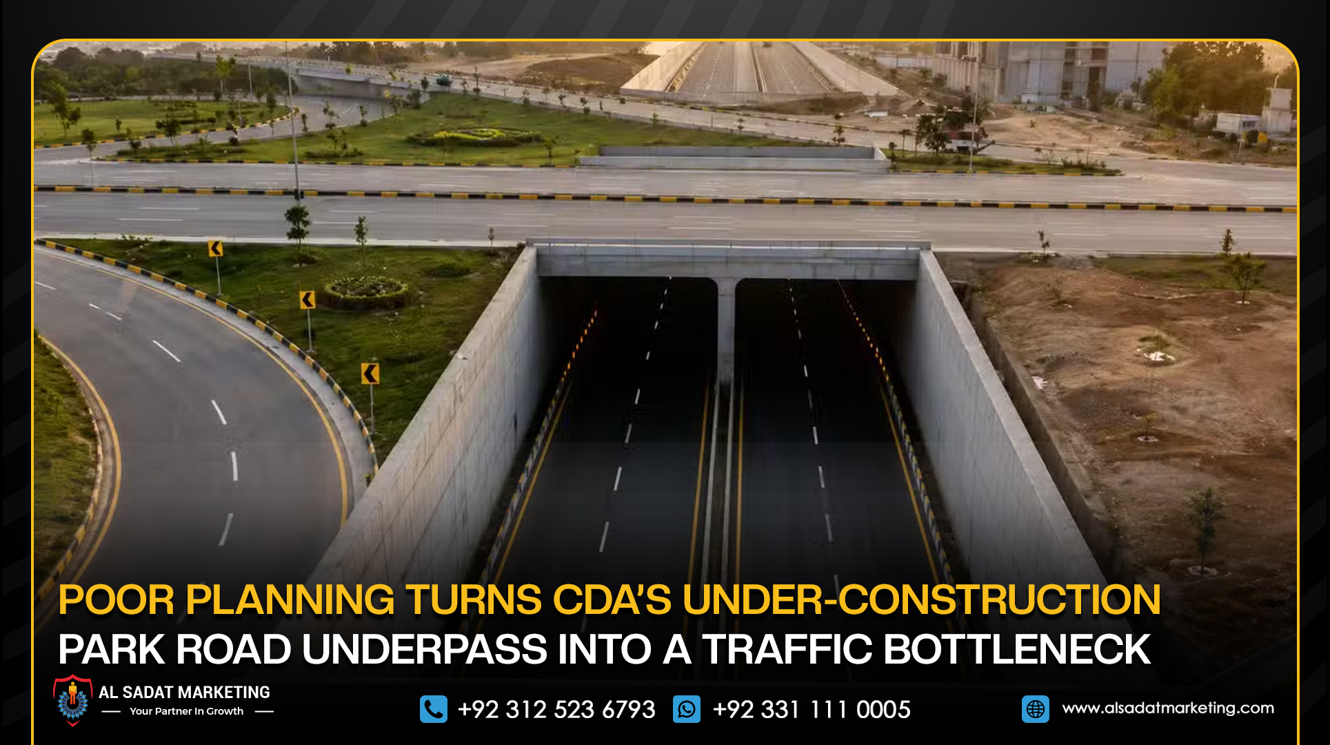 Poor Planning Turns CDA’s Under-Construction Park Road Underpass into a Traffic Bottleneck