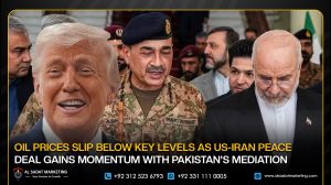 Oil Prices Slip Below Key Levels as US-Iran Peace Deal Gains Momentum with Pakistan's Mediation